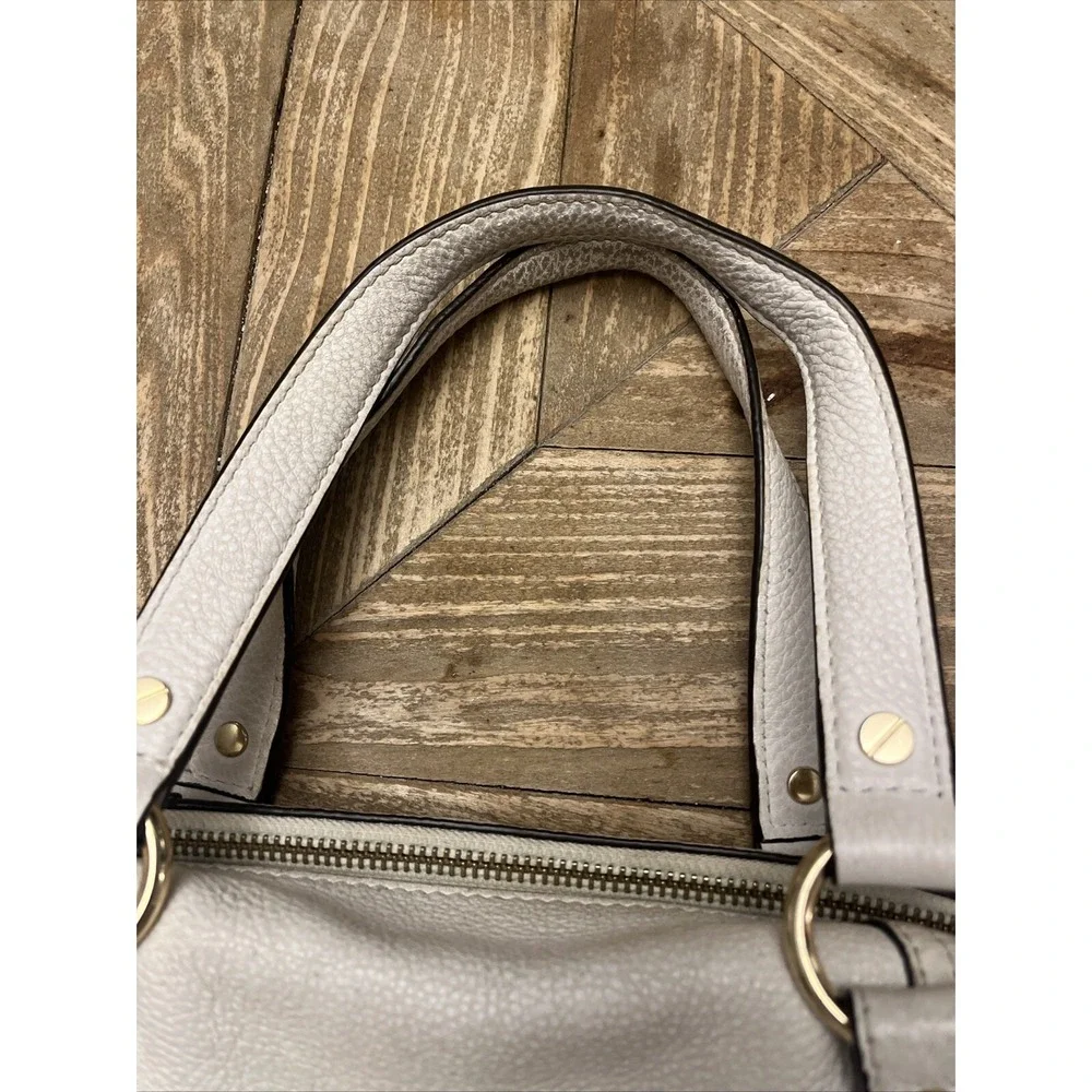 Michael Kors Leather Pebbled White Shoulder Bag Purse - STUNNER! - Picture 7 of 16